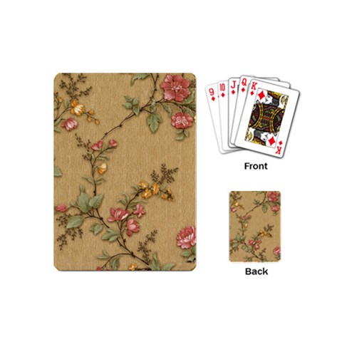 Flowers, Branches, Desenho, Edge, Leaves Playing Cards Single Design (Mini) from ArtsNow.com Back