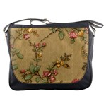 Flowers, Branches, Desenho, Edge, Leaves Messenger Bag