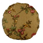 Flowers, Branches, Desenho, Edge, Leaves Large 18  Premium Round Cushions