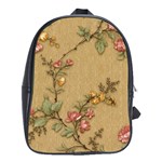 Flowers, Branches, Desenho, Edge, Leaves School Bag (XL)