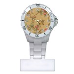 Flowers, Branches, Desenho, Edge, Leaves Plastic Nurses Watch