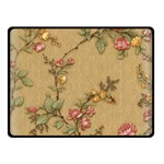 Flowers, Branches, Desenho, Edge, Leaves Two Sides Fleece Blanket (Small)