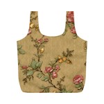 Flowers, Branches, Desenho, Edge, Leaves Full Print Recycle Bag (M)