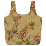 Flowers, Branches, Desenho, Edge, Leaves Full Print Recycle Bag (XL)