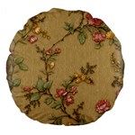 Flowers, Branches, Desenho, Edge, Leaves Large 18  Premium Flano Round Cushions