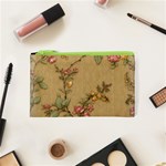 Flowers, Branches, Desenho, Edge, Leaves Cosmetic Bag (XS)