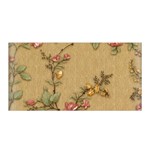 Flowers, Branches, Desenho, Edge, Leaves Satin Wrap 35  x 70 