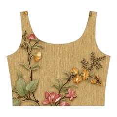 Flowers, Branches, Desenho, Edge, Leaves Midi Sleeveless Dress from ArtsNow.com Top Back