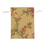 Flowers, Branches, Desenho, Edge, Leaves Lightweight Drawstring Pouch (S)