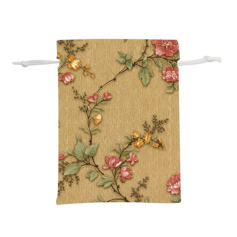 Flowers, Branches, Desenho, Edge, Leaves Lightweight Drawstring Pouch (M) from ArtsNow.com Front