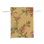 Flowers, Branches, Desenho, Edge, Leaves Lightweight Drawstring Pouch (L)