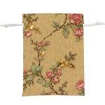 Flowers, Branches, Desenho, Edge, Leaves Lightweight Drawstring Pouch (XL)