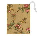 Flowers, Branches, Desenho, Edge, Leaves Drawstring Pouch (4XL)