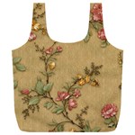 Flowers, Branches, Desenho, Edge, Leaves Full Print Recycle Bag (XXL)