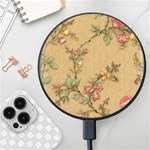 Flowers, Branches, Desenho, Edge, Leaves Wireless Fast Charger(Black)