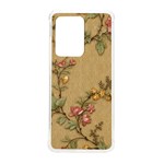 Flowers, Branches, Desenho, Edge, Leaves Samsung Galaxy S20 Ultra 6.9 Inch TPU UV Case