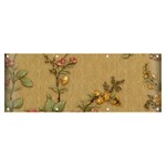 Flowers, Branches, Desenho, Edge, Leaves Banner and Sign 8  x 3 