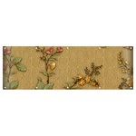 Flowers, Branches, Desenho, Edge, Leaves Banner and Sign 12  x 4 