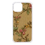 Flowers, Branches, Desenho, Edge, Leaves iPhone 14 TPU UV Print Case