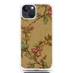 Flowers, Branches, Desenho, Edge, Leaves iPhone 13 TPU UV Print Case