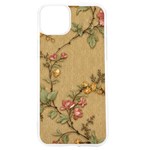 Flowers, Branches, Desenho, Edge, Leaves iPhone 15 TPU UV Print Case