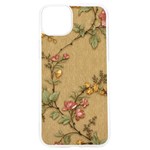 Flowers, Branches, Desenho, Edge, Leaves iPhone 15 Pro TPU UV Print Case