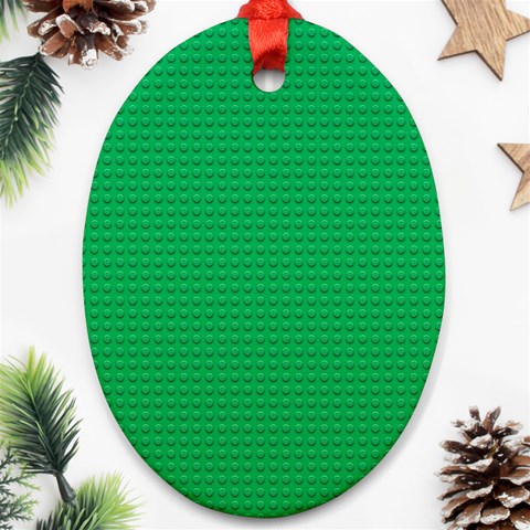 Green Lego Texture, Lego Background, Lego Texture, Green Ornament (Oval) from ArtsNow.com Front