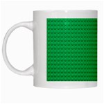 Green Lego Texture, Lego Background, Lego Texture, Green White Mug