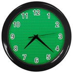 Green Lego Texture, Lego Background, Lego Texture, Green Wall Clock (Black)