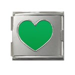 Green Lego Texture, Lego Background, Lego Texture, Green Mega Link Heart Italian Charm (18mm)