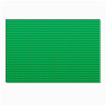 Green Lego Texture, Lego Background, Lego Texture, Green Postcard 4 x 6  (Pkg of 10)