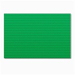 Green Lego Texture, Lego Background, Lego Texture, Green Postcards 5  x 7  (Pkg of 10)