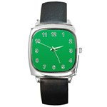 Green Lego Texture, Lego Background, Lego Texture, Green Square Metal Watch