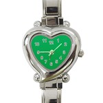 Green Lego Texture, Lego Background, Lego Texture, Green Heart Italian Charm Watch