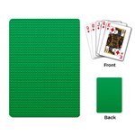 Green Lego Texture, Lego Background, Lego Texture, Green Playing Cards Single Design (Rectangle)