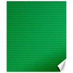 Green Lego Texture, Lego Background, Lego Texture, Green Canvas 8  x 10 