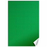 Green Lego Texture, Lego Background, Lego Texture, Green Canvas 12  x 18 