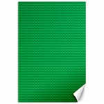 Green Lego Texture, Lego Background, Lego Texture, Green Canvas 24  x 36 