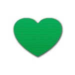 Green Lego Texture, Lego Background, Lego Texture, Green Rubber Coaster (Heart)