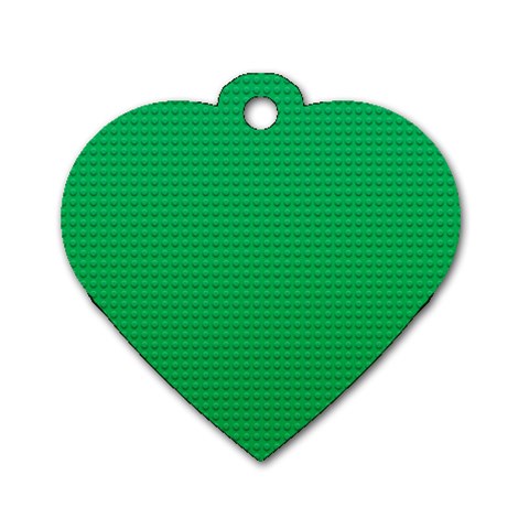 Green Lego Texture, Lego Background, Lego Texture, Green Dog Tag Heart (Two Sides) from ArtsNow.com Front