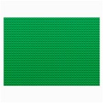 Green Lego Texture, Lego Background, Lego Texture, Green Large Glasses Cloth (2 Sides)