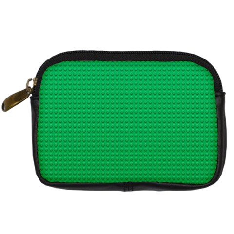 Green Lego Texture, Lego Background, Lego Texture, Green Digital Camera Leather Case from ArtsNow.com Front