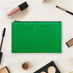 Green Lego Texture, Lego Background, Lego Texture, Green Cosmetic Bag (Medium)