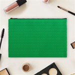 Green Lego Texture, Lego Background, Lego Texture, Green Cosmetic Bag (Large)