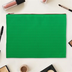 Green Lego Texture, Lego Background, Lego Texture, Green Cosmetic Bag (XL) from ArtsNow.com Front