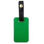 Green Lego Texture, Lego Background, Lego Texture, Green Luggage Tag (one side)