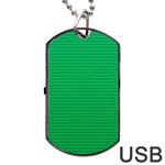 Green Lego Texture, Lego Background, Lego Texture, Green Dog Tag USB Flash (One Side)