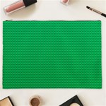 Green Lego Texture, Lego Background, Lego Texture, Green Cosmetic Bag (XXL)