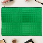 Green Lego Texture, Lego Background, Lego Texture, Green Cosmetic Bag (XXXL)