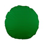 Green Lego Texture, Lego Background, Lego Texture, Green Standard 15  Premium Round Cushions